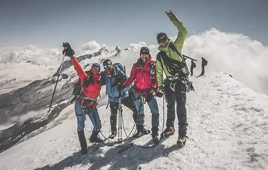 Monte Rosa - Wallis - Spaghettirunde mit Bergführer in der Schweiz
