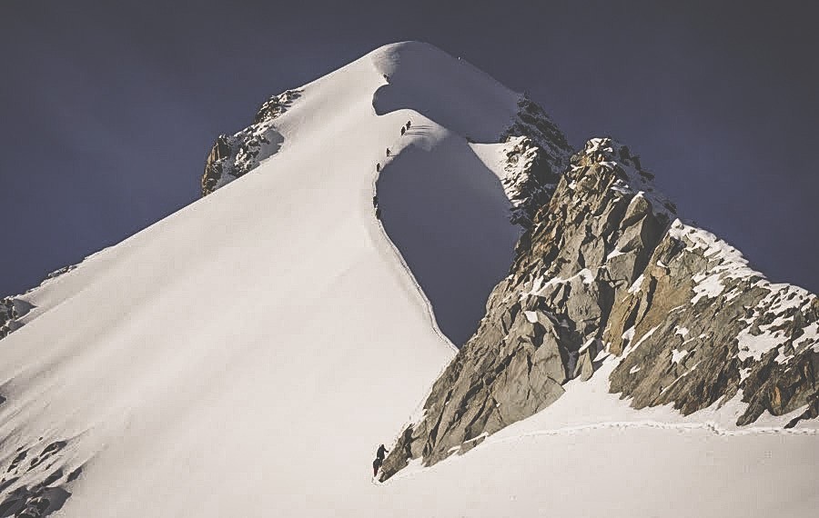 Biancograt mit Bergführer | Piz Bernina mit Piz Palü  | Hochtouren CH