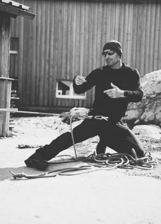 Bergführer Berni Eglauer beim Hochtourenkurs Simonyhütte