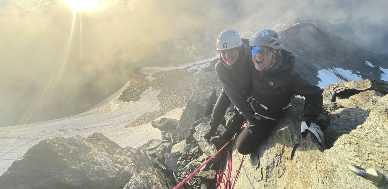 Sonnenaufgang am Großglockner, Gipfelbesteigung