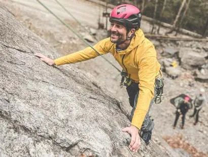 Klettertechnikprogramm beim Kletterkurs für Anfänger