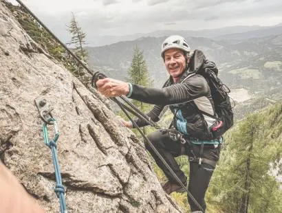 Klettersteigkurs am Hochlantsch im Grazer Bergland