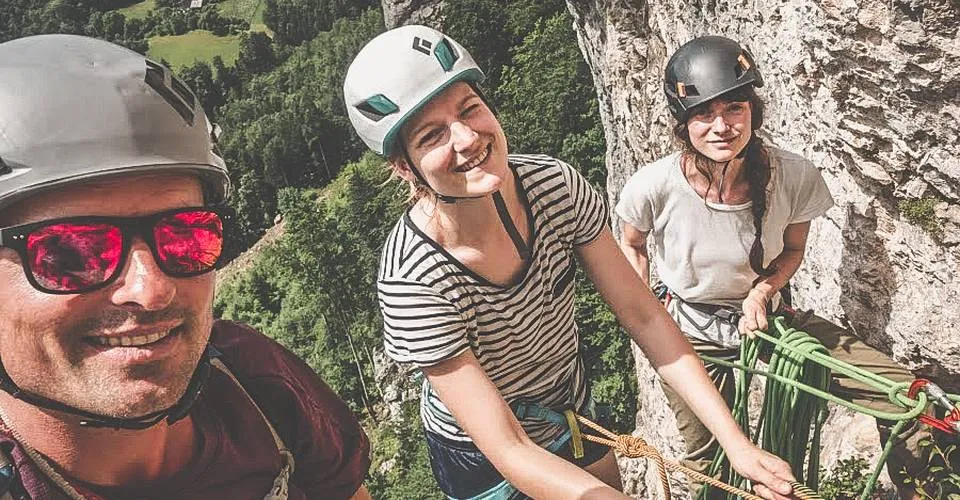 Mehrseillängen Kletterkurs im Grazer Bergland