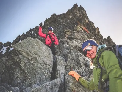 Stüdlgrat mit Bergführer