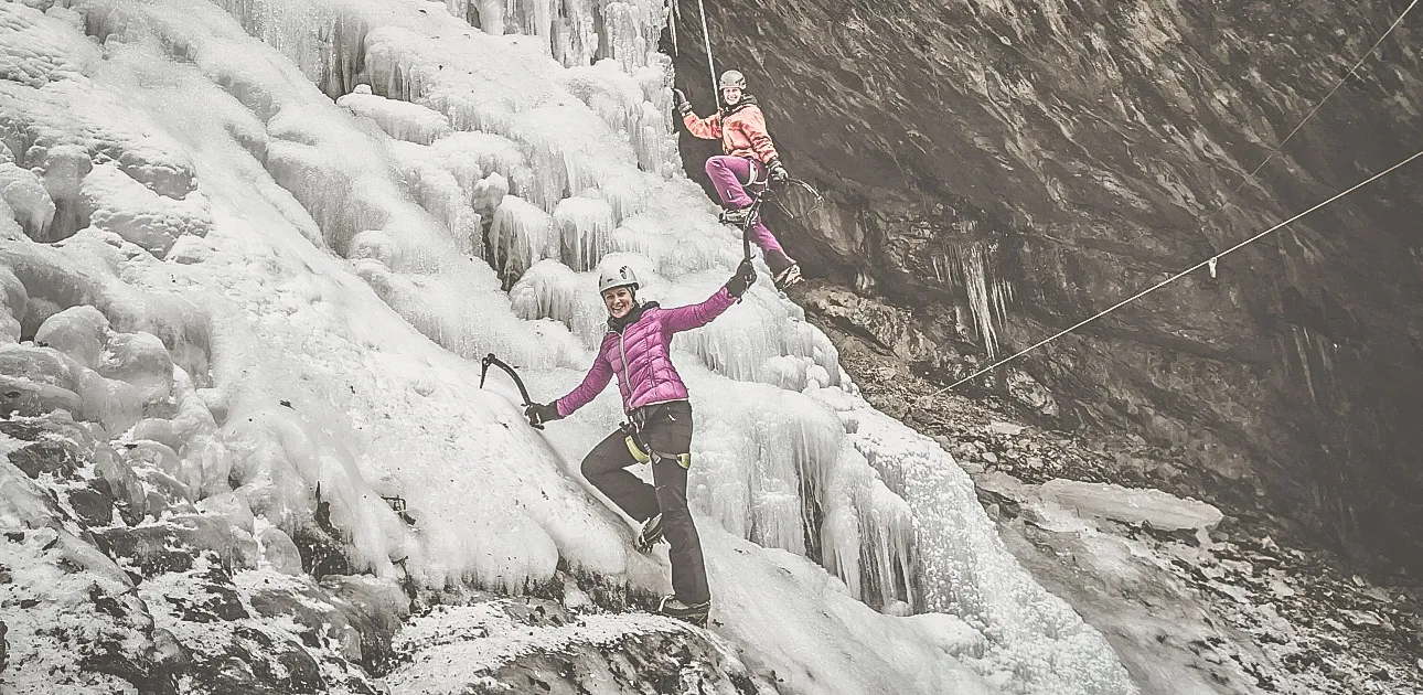 Eiskletter Schnupperkurs im Grazer Bergland