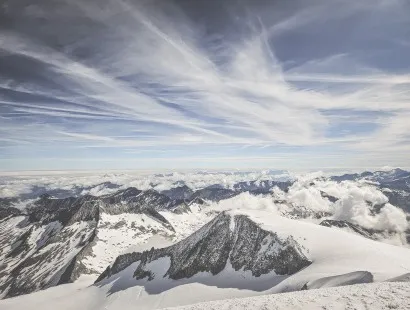 Gipfelpanorama am Großvendiger über Defreggerhaus