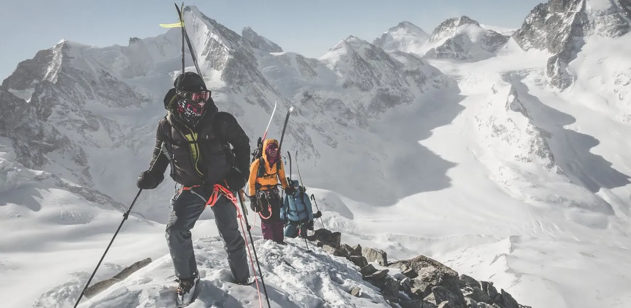 Skidurchquerung in der Schweiz mit Bergführer