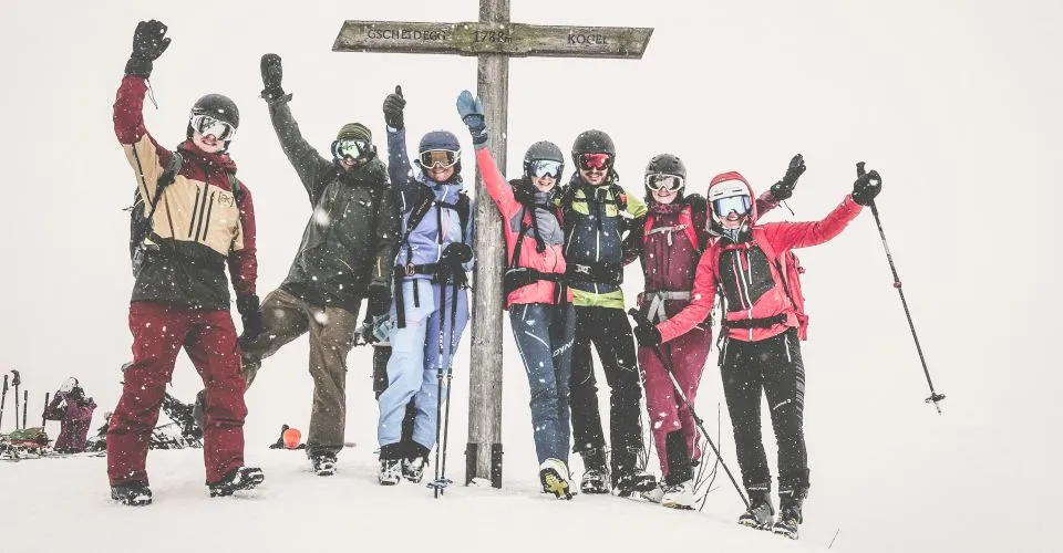 Skitourenkurs Anfänger Gscheideggkogel Abschlusstour