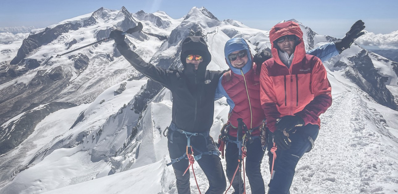 Monte Rosa Runde einfach mit Bergführer